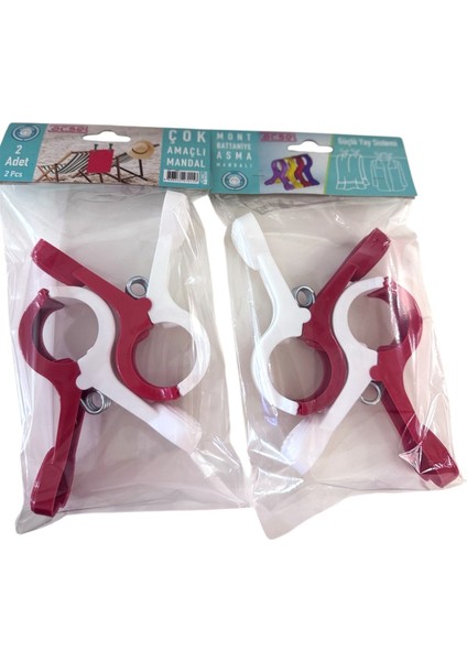 Renkli Çok Amaçlı Plaj ve Bahçe Sabitleyici, 4'lü Paket