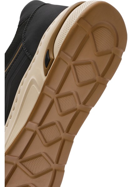 Erkek Siyah Bağcıklı Deri Sneaker 25sfd693714