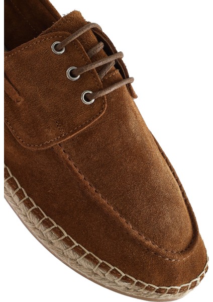 Erkek Taba Süet Deri Espadril 25SFD616210