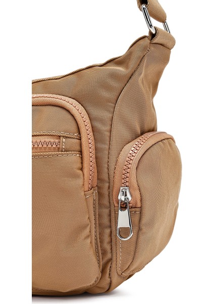 Kadın Bej Kumaş Çapraz Çanta 25SBD27596F