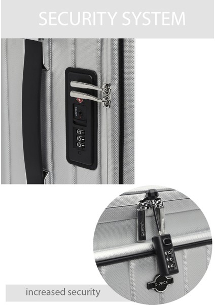 D-Pack Erkek Gri Kabin Boy Valiz 24WBD30226F