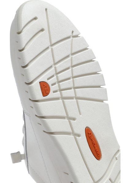 Erkek Beyaz Bağcıklı Deri Casual Ayakkabı 25SFD694918