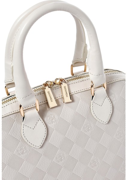 Kadın Krem Uzun Askılı Baskılı Çapraz Çanta 25SBD201626