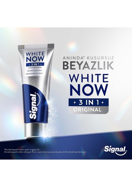 White Now Diş Macunu 3 In 1 Original 75 ml modelleri