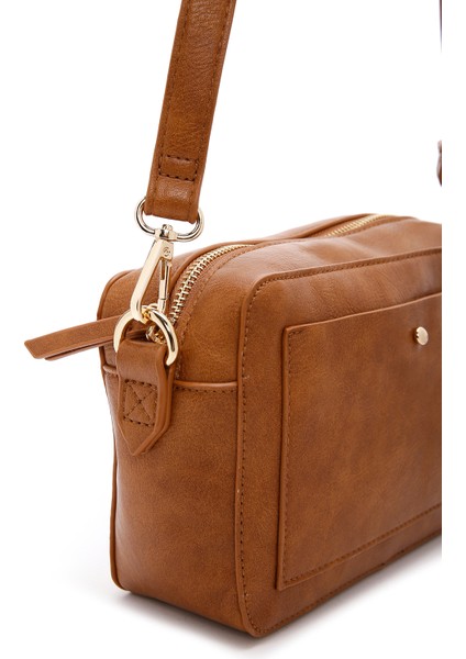 Kadın Taba Uzun Askılı Çapraz Çanta 25SBD2721FT