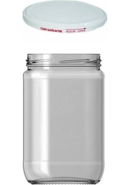 Beyaz Kapaklı 660 cc Cam Kavanoz, 6'lı Paket, Pekmez Saklama Seti fiyatları