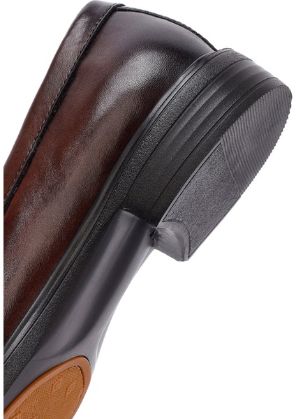 Erkek Kahverengi Deri Loafer 25sfd724118