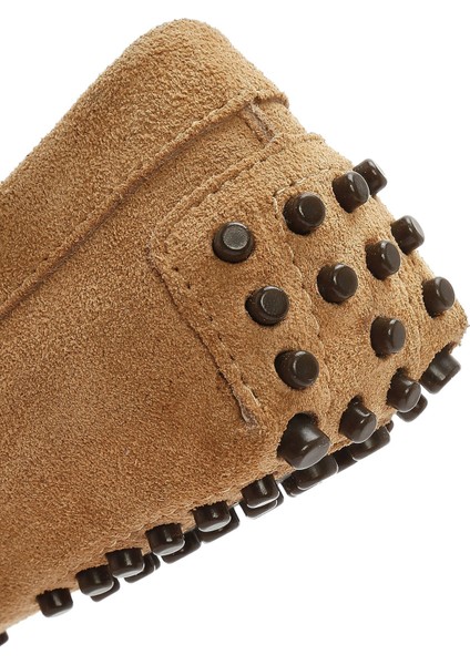 Kadın Camel Püsküllü Süet Deri Loafer 25SFD290710