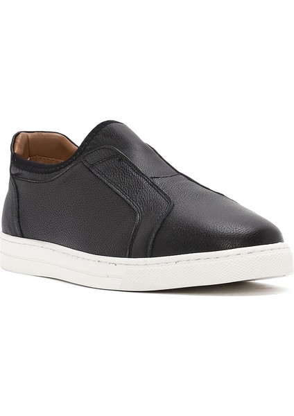 Erkek Siyah Deri Sneaker 25SFD7560FT