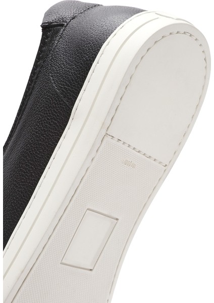 Erkek Siyah Deri Sneaker 25SFD7560FT