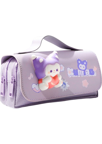 Kalem Çantası Ekstra Büyük Kapasiteli Kırtasiye Kutusu Sevimli Çocuk Kırtasiye Çantası (Yurt Dışından)