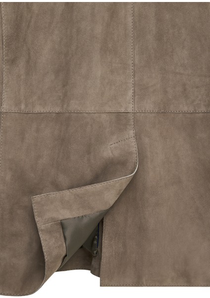 Rodrygo Erkek Vizon Blazer Süet Deri Ceket 25SGD656510