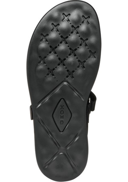 Kadın Siyah D Xand 2s E - Smo. Lea + Pear Bantlı Deri Sandalet D45PAE043AJC9B1G