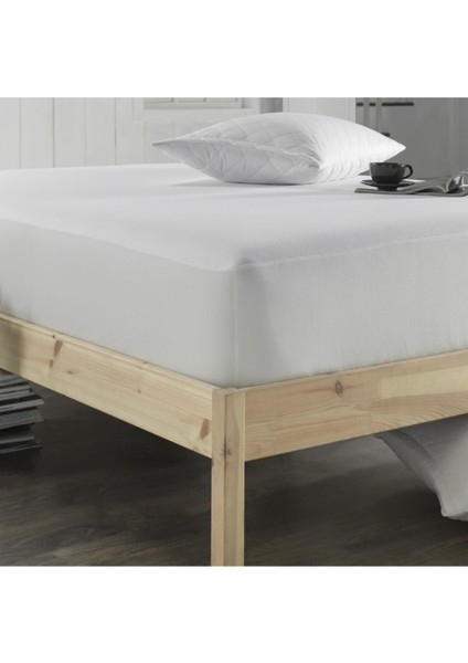 Turkuaz Mikrofiber Sıvı Geçirmez Yatak Koruyucu Alez