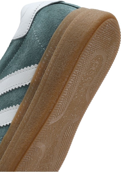 Kadın Yeşil Bağcıklı Kalın Tabanlı Süet Deri Sneaker 25SFD511010