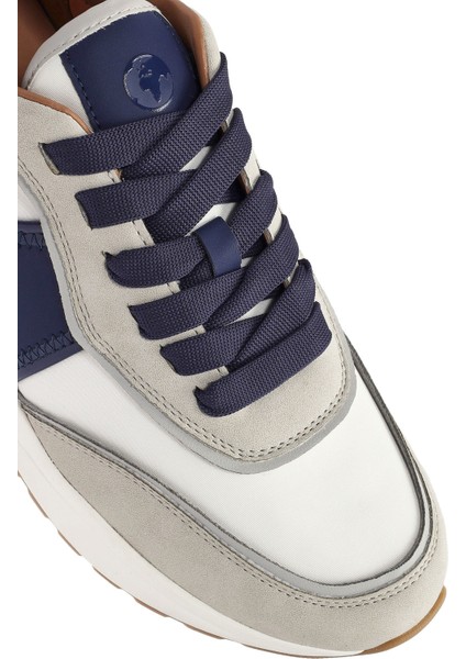 Acbc x Derimod Erkek Bej Bağcıklı Kalın Tabanlı Sneaker 25SFD78066F