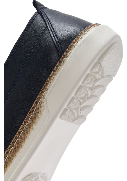 Erkek Lacivert Deri Casual Ayakkabı 25SFD674218