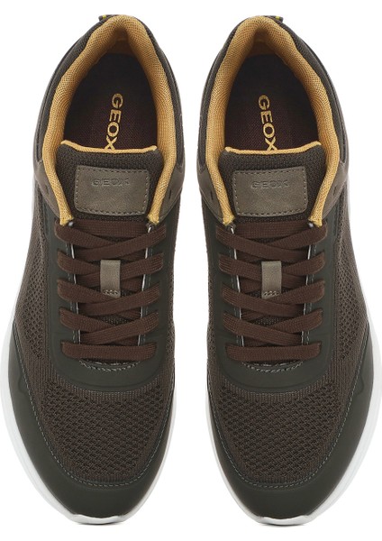 Erkek Yeşil U Klaıver Bağcıklı Kumaş Sneaker U55LBB06K9JC3009