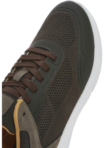 Erkek Yeşil U Klaıver Bağcıklı Kumaş Sneaker U55LBB06K9JC3009