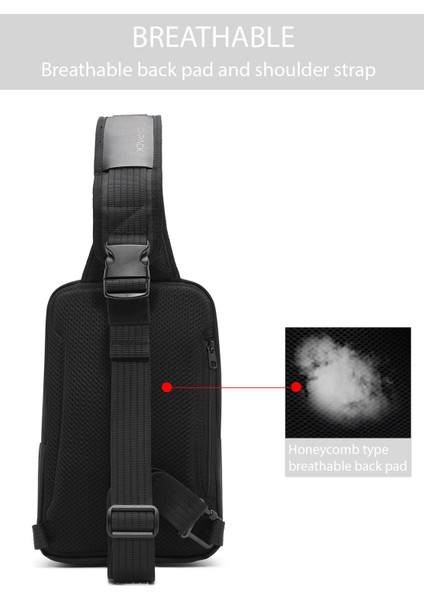 D-Pack Erkek Siyah Kumaş Çapraz Çanta 24WBD30256F