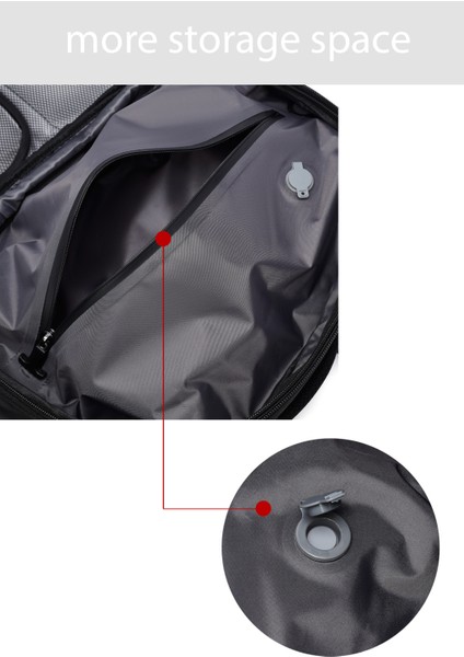 D-Pack Erkek Siyah Kumaş Sırt Çantası 24WBD30236F