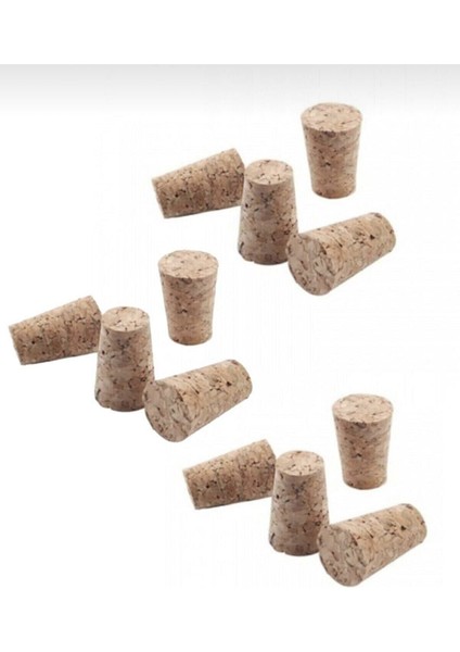 Renkli Mantar Şişe Tapası 12'li, Şişe Kapağı Seti