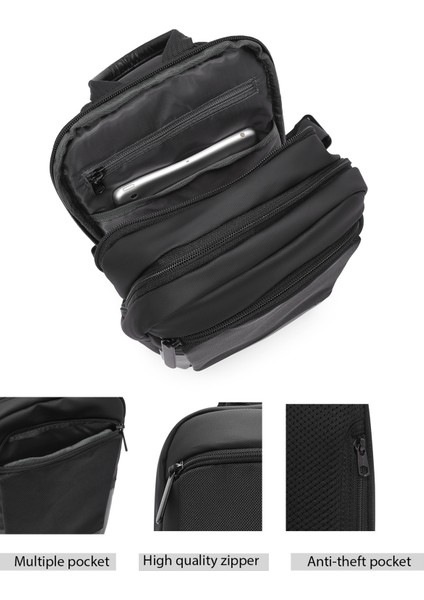 D-Pack Erkek Siyah Teknolojik Sırt Çantası 24WBD302414