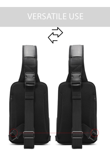 D-Pack Erkek Siyah Teknolojik Sırt Çantası 24WBD302414