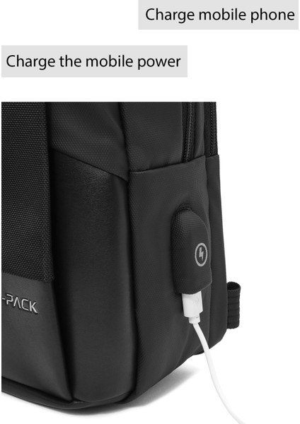 D-Pack Erkek Siyah Teknolojik Sırt Çantası 24WBD302414