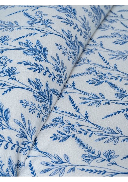 Yazlık Pamuklu Çift Kişilik Baskılı Pike Yatak Örtüsü 200X240 cm Mavi modelleri