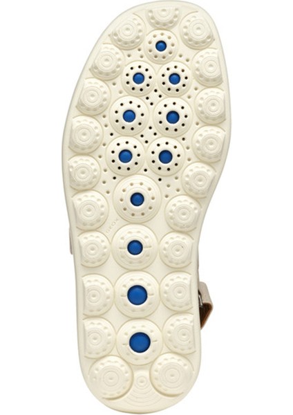 Kadın Krem D Spherica Ec4.1 S A - Nappa Bantlı Deri Sandalet D55D4B00085C1122