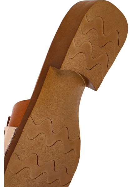 Kadın Taba Tokalı Deri Terlik 25SFD361414