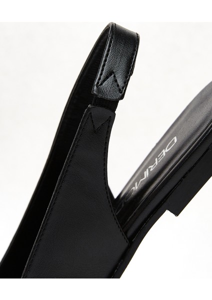 Kadın Siyah Arkası Açık Babet 25SFE400118