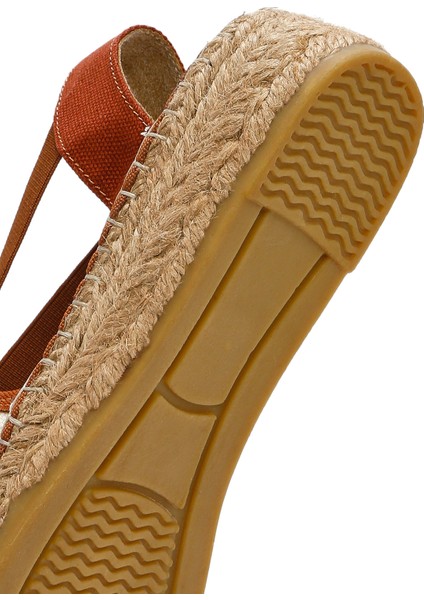 Kastamonu Taş Baskı Kadın Taba Desenli Espadril 25SFD20816F