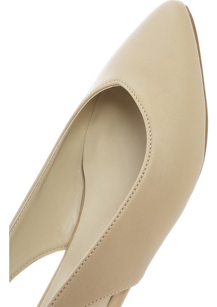 Kadın Krem Arkası Açık Babet 25SFE400118