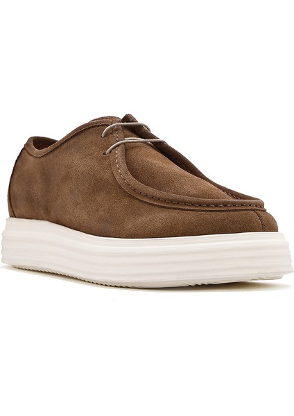 Erkek Taba Bağcıklı Süet Deri Casual Ayakkabı 25SFD650410