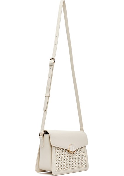 Kadın Krem Uzun Askılı Çapraz Çanta 25SBD284014