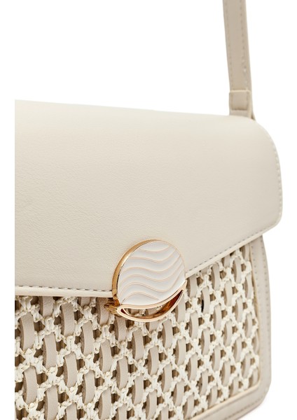 Kadın Krem Uzun Askılı Çapraz Çanta 25SBD284014