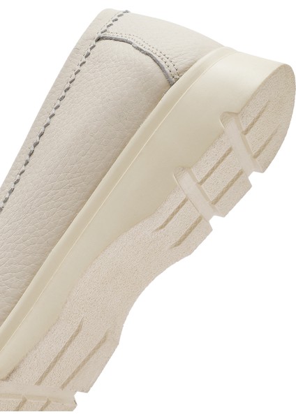 Kadın Bej Deri Comfort Loafer 25SFD1536FT