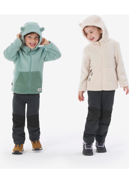 Quechua Çocuk Outdoor Polar Mont - 2/6 Yaş - Yeşil - Sherpa NH500 modelleri