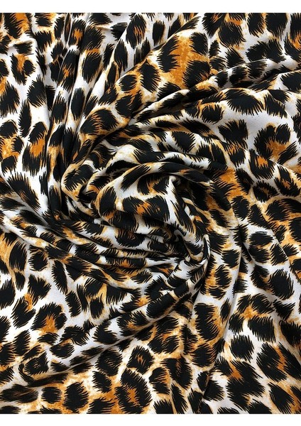 %100 Pamuk Leopar Desen Lüx Viskon Kumaş En 150CM fiyatları
