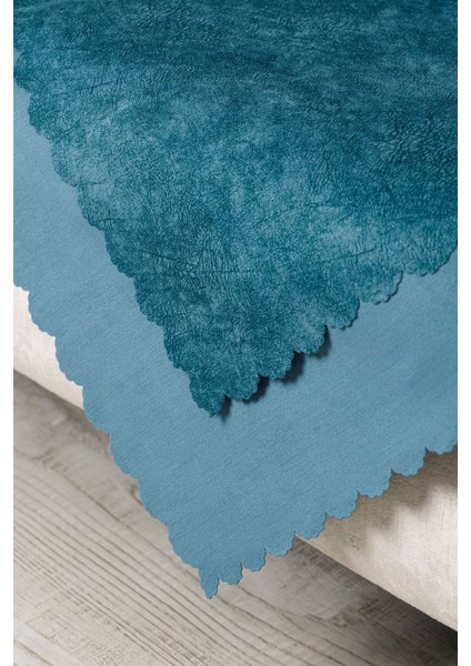 Turkuaz Battal Boy Kolları Kapatan Çift Taraflı Çekyat Örtüsü fiyatları