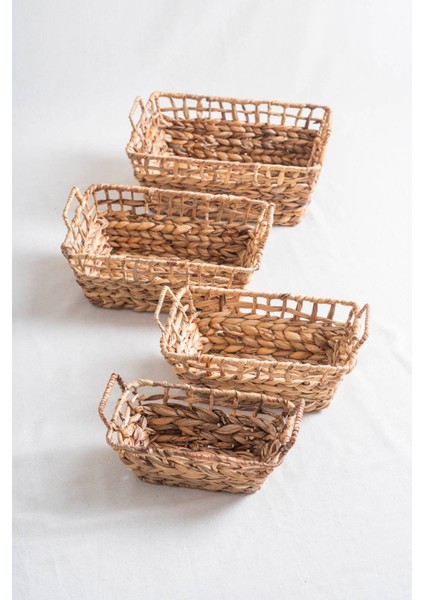 Soléa hasır 4 Lü Sepet Seti