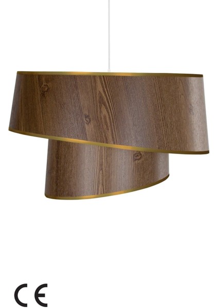 Kahverengi Ahşap Desenli Orion Avize, Şık ve Doğal Aydınlatma Seçeneği fiyatları