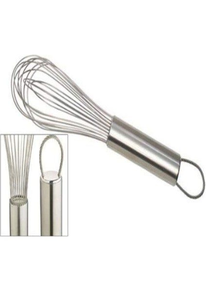 Paslanmaz Çelik 38 cm Çırpıcı, Krom Saplı, Yumurta, Süt ve Hamur Karıştırıcı fırsatları