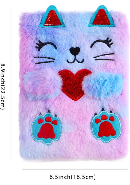 Çocuk Peluş Defter A5 Günlük (Yurt Dışından)