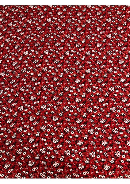 %100 Pamuk Çiçekli Lüx Viskon Kumaş En 150CM