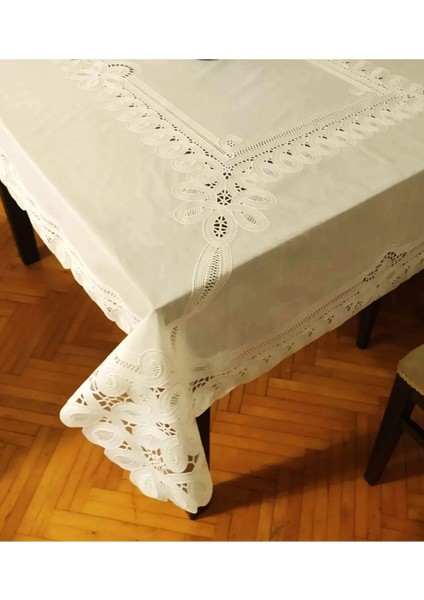 Krem Çiçek Desenli Pvc Muşamba Mutfak Masa Örtüsü 120X150 cm fırsatları