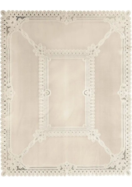 Krem Çiçek Desenli Pvc Muşamba Mutfak Masa Örtüsü 120X150 cm indirimleri