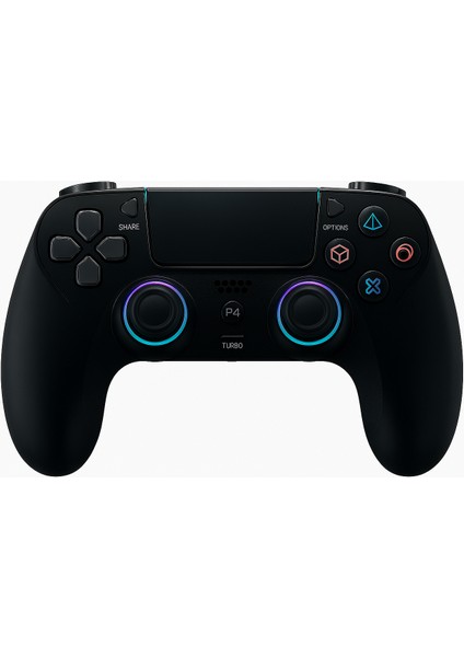 Ps-4 Için Kablosuz Kontrol Cihazı Çift Titreşimli Rgb LED Gamepad Joystick Yüksek Doğruluk Kontrol